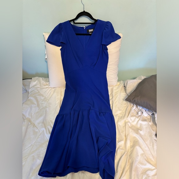 Long blue summer dress - Picture 1 of 5